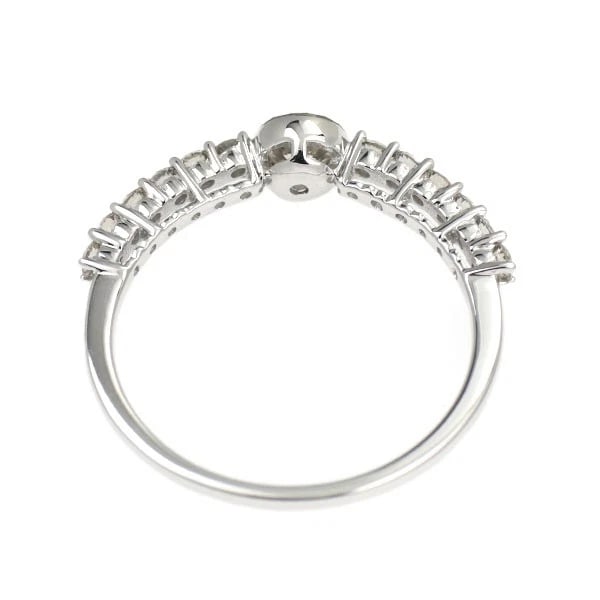 K18WG DIAMOND RING - 2