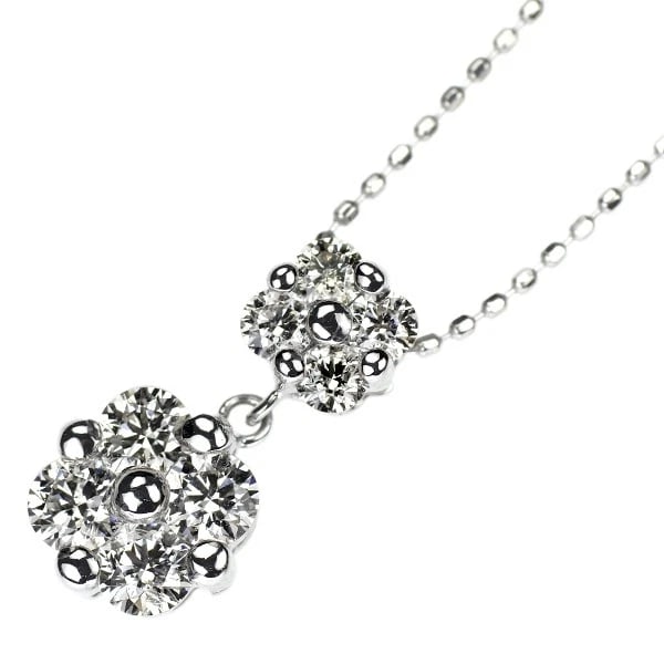 K18WG H&C DIAMOND PENDANT NECKLACE: K18WG H&C Diamond Pendant Necklace Brand: None Type/Style: pendant necklace Material: K18WG Color: WG Size: Necklace: Chain Length ?45 Width/Thickness7.8 Accessories: None Accessories Notice: When