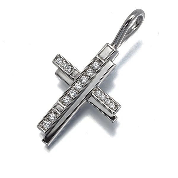 HARRY WINSTON DIAMOND TRAFFIC CROSS PENDANT 950 PLATINUM: HARRY WINSTON Diamond Traffic Cross Pendant 950 Platinum Brand: HARRY WINSTON Type/Style: Pendant Material: 950 Platinum Main Stone Natural Color: Platinum Size: Design size: 18.8 x 14.4mm Total