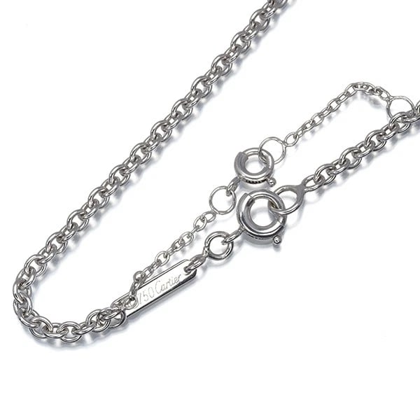 CARTIER FORSA CHAIN NECKLACE 18K 750 WHITE GOLD: Cartier Forsa Chain Necklace 18K 750 White Gold Brand: Cartier Type/Style: Necklace Material: 18K 750 White Gold Color: White Gold Size: Necklace length: 41cm Necklace width: 2.4mm Clasp width: 4.0mm
