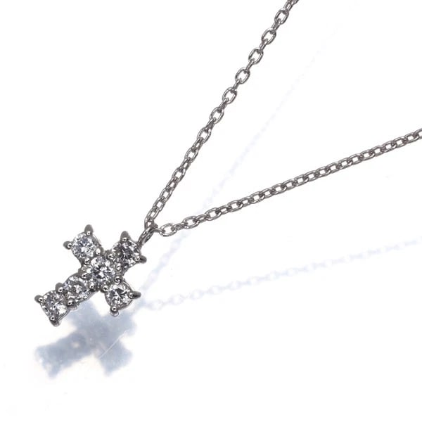 VENDOME DIAMOND CROSS NECKLACE 900 850 PLATINUM: VENDOME Diamond Cross Necklace 900 850 Platinum Brand: VENDOME Type/Style: Necklace Material: 900 850 Platinum Main Stone Natural Color: Platinum Size: Necklace length: 37 / 41cm Pendant size: 8.6 x 6