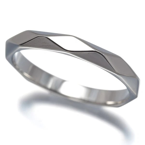 BOUCHERON FACETTE MEDIUM RING 950 PLATINUM (1 of 3)