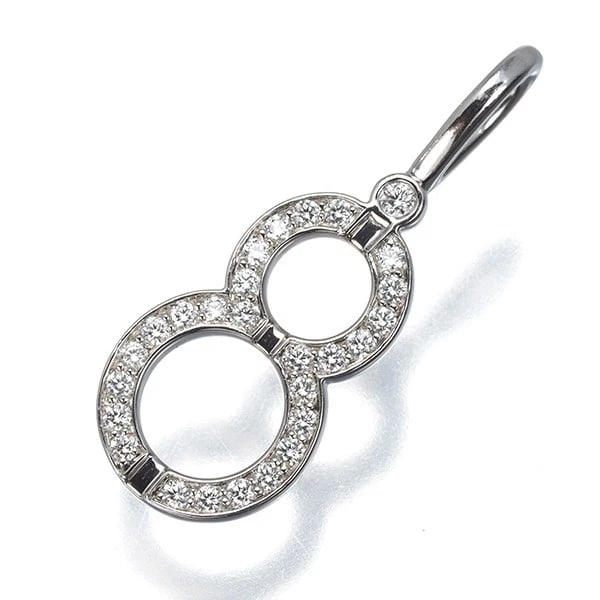 HARRY WINSTON DIAMOND LUCKY EIGHT PENDANT 950 PLATINUM: HARRY WINSTON Diamond Lucky Eight Pendant 950 Platinum Brand: HARRY WINSTON Type/Style: Pendant Material: 950 Platinum Main Stone Natural Color: Platinum Size: Design size: 16.5 x 8.8mmTotal length of