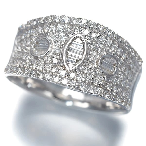 DIAMOND PAVED RING 18K 750 WHITE GOLD: Diamond Paved Ring 18K 750 White Gold Brand: Unbranded Type/Style: Ring Material: 18K 750 White Gold Main Stone Natural Color: White Gold Size: US 7.25-7.5 Accessories: None Accessories No