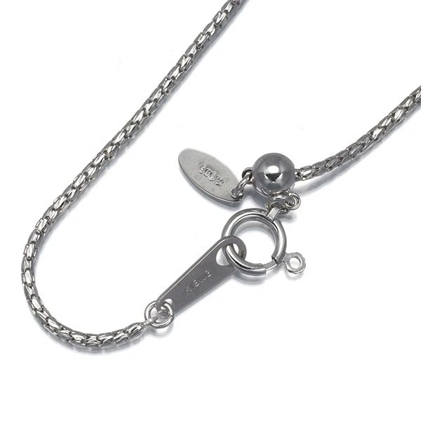 CUTTING DESIGN CHAIN NECKLACE 18K 750 WHITE GOLD: Cutting Design Chain Necklace 18K 750 White Gold Brand: Unbranded Type/Style: Necklace Material: 18K 750 White Gold Color: White Gold Size: Necklace length: 61cmAdjUS table to short length with an ext