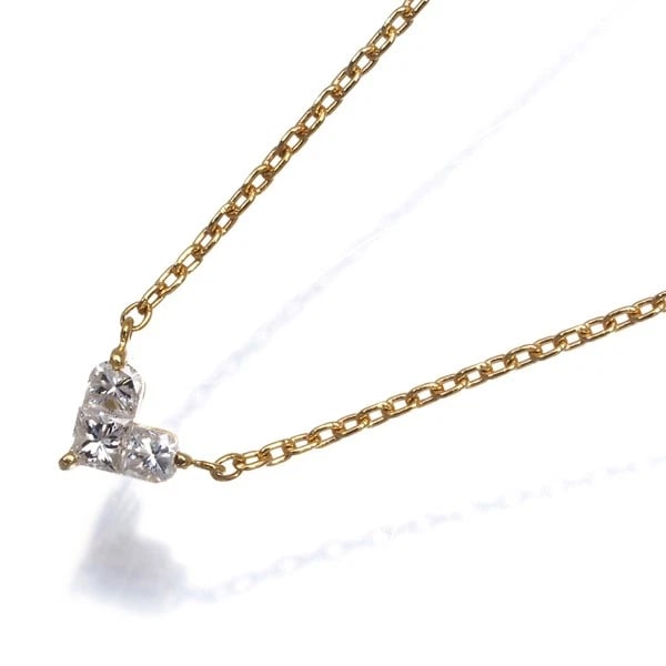 STAR JEWELRY DIAMOND MYSTERIOUS HEART NECKLACE 18K YG: STAR JEWELRY Diamond Mysterious Heart Necklace 18K YG Brand: STAR JEWELRY Type/Style: Necklace Material: 18K YG Main Stone Natural Color: YG Size: Necklace length: 38 - 40cmPendant size: 4.0 x 4.6mm