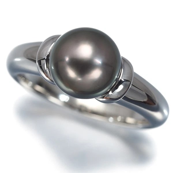 MIKIMOTO BLACK SOUTH SEA PEARL SOLITAIRE RING PT 850: Mikimoto Black South Sea Pearl Solitaire Ring Pt 850 Brand: MIKIMOTO Type/Style: Ring Material: Pt 850 Main Stone Cultured Color: Platinum Size: US 6.75 Accessories: None Accessories Notice: When