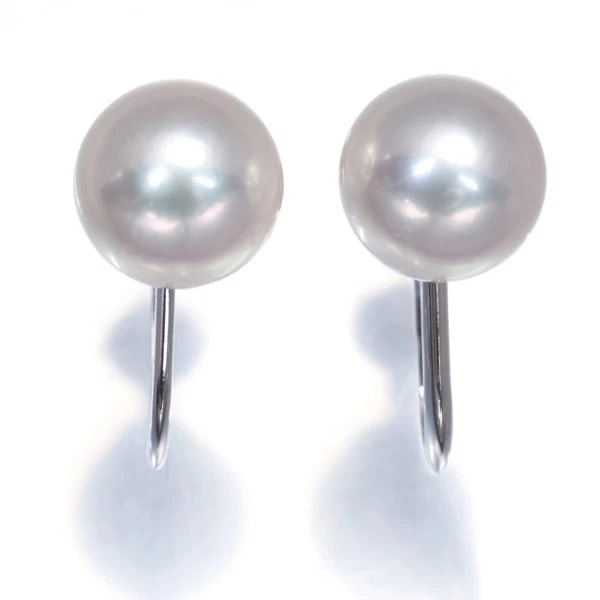 MIKIMOTO AKOYA PEARL SOLITAIRE EARRINGS 14K 585 WHITE GOLD: Mikimoto Akoya Pearl Solitaire Earrings 14K 585 White Gold Brand: MIKIMOTO Type/Style: Earring Material: 14K 585 White Gold Main Stone Cultured Color: White Gold Size: Accessories: None Accessories