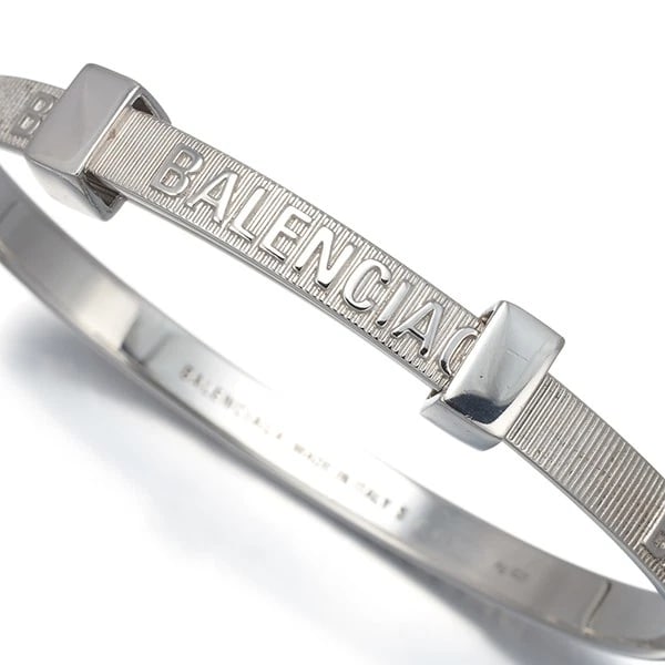 BALENCIAGA BANGLE BRACELET 925 STERLING SILVER: BALENCIAGA Bangle Bracelet 925 Sterling Silver Brand: Unbranded Type/Style: Bracelet Material: 925 Sterling Silver Color: Silver Size: Inner circumference: 17cm Bracelet Width: 5.3mm Accessories: