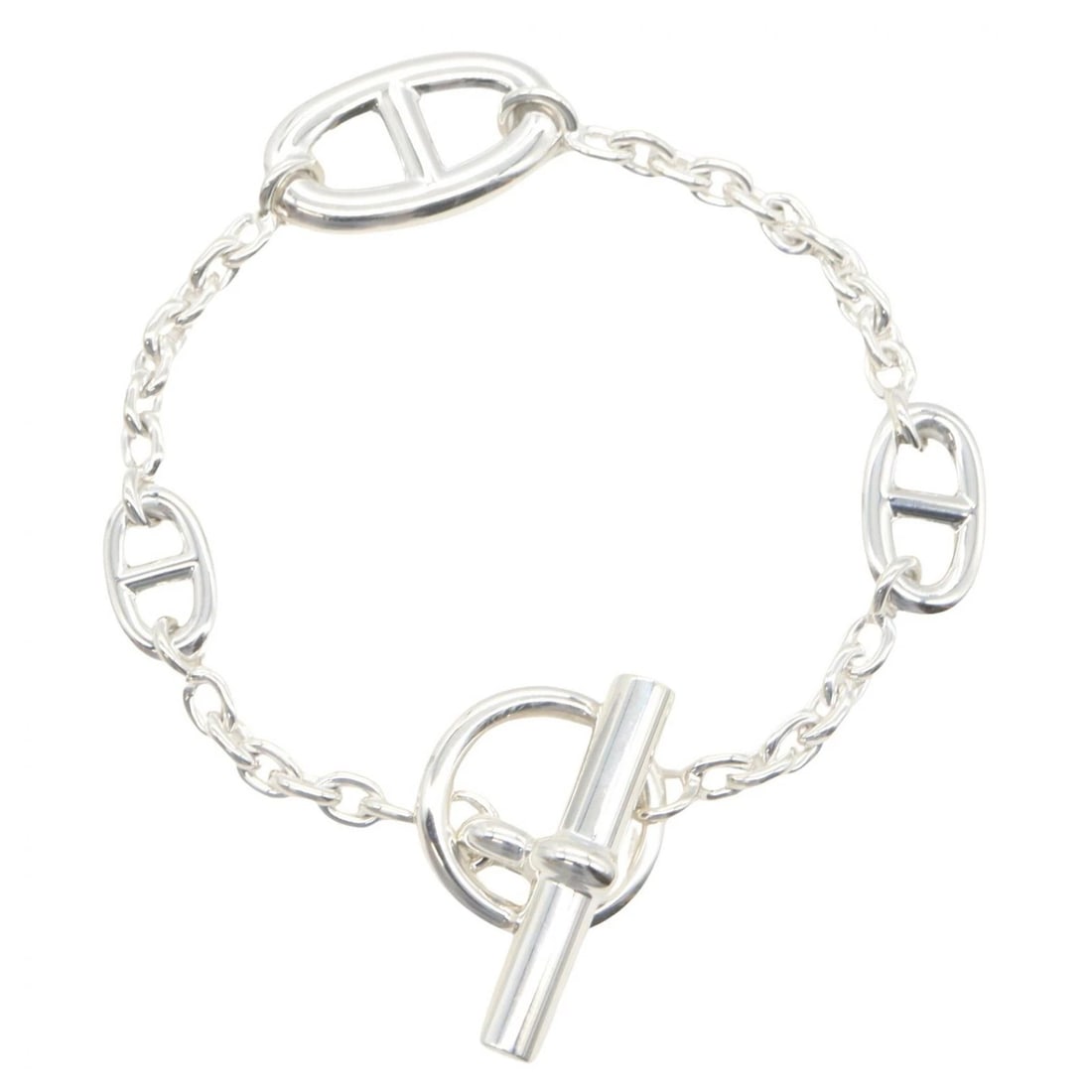 HERMES FARANDOLE LG BRACELET SILVER925: HERMES Farandole LG Bracelet Silver925 Brand: HERMES Type/Style: Bracelet Material: Silver925 Color: Silver Size: Band Length?16.5cm(6.5") Motif W?23mm x H?13mm(0.9" x 0.5") Accessories: None