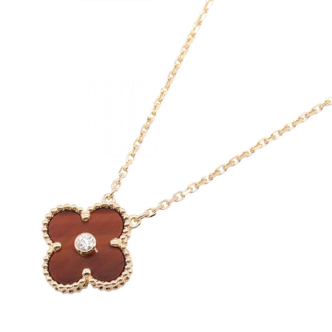VAN CLEEF & ARPELS ALHAMBRA NECKLACE PENDANT: Van Cleef & Arpels Alhambra Necklace pendant Brand: Van Cleef & Arpels Type/Style: Necklace Material: K18PG?Rose Gold? Main Stone Natural Color: Gold Size: Neck rotation?37~41.5cm(14.6") Motif W?15mm 