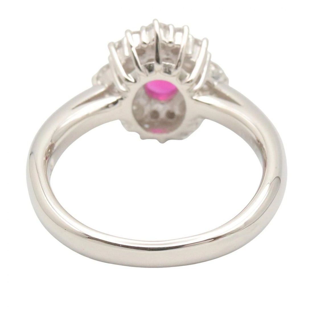JEWELRY RUBY DIAMOND RING PT900 - 3