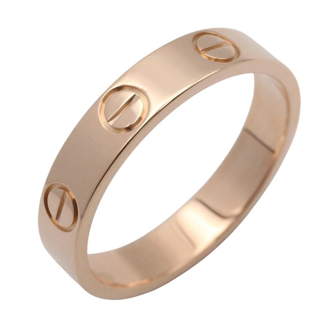 CARTIER MINI LOVE RING 18KPG PINK ROSE GOLD: CARTIER Mini Love Ring 18KPG Pink Rose Gold Brand: CARTIER Type/Style: Ring Material: K18PG?Rose Gold? Color: Gold Size: 5.25 US Accessories: None Accessories Notice: When purchasing pre-o
