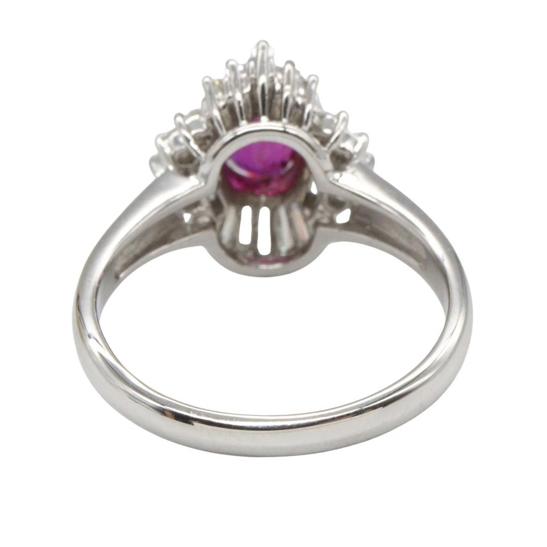 JEWELRY RUBY DIAMOND RING PT900 - 3
