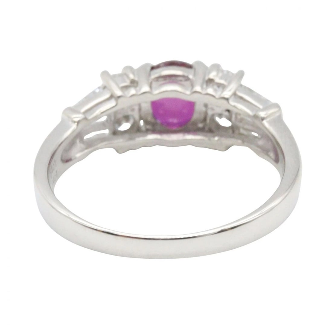 JEWELRY RUBY DIAMOND RING PT900 - 3
