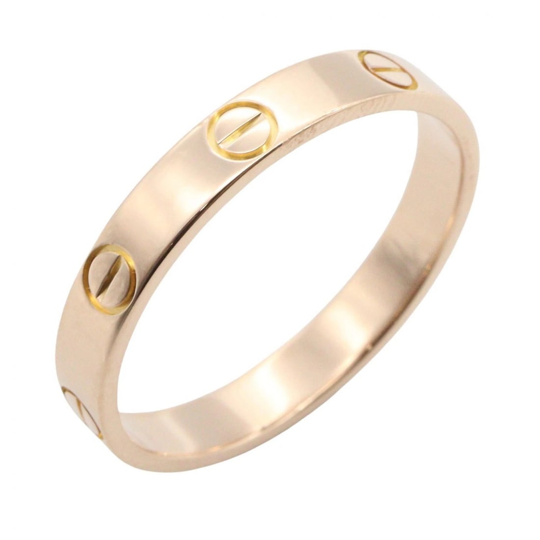 CARTIER MINI LOVE RING 18KPG PINK ROSE GOLD: CARTIER Mini Love Ring 18KPG Pink Rose Gold Brand: CARTIER Type/Style: Ring Material: K18PG?Rose Gold? Color: Gold Size: 9 US Accessories: None Accessories Notice: When purchasing pre-owne