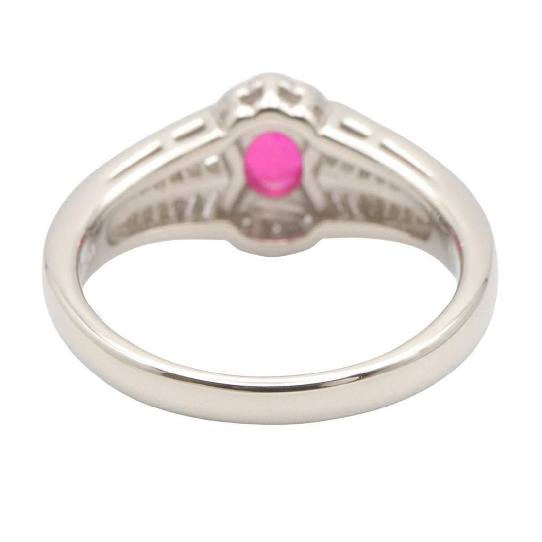JEWELRY RUBY DIAMOND RING PT900 - 3