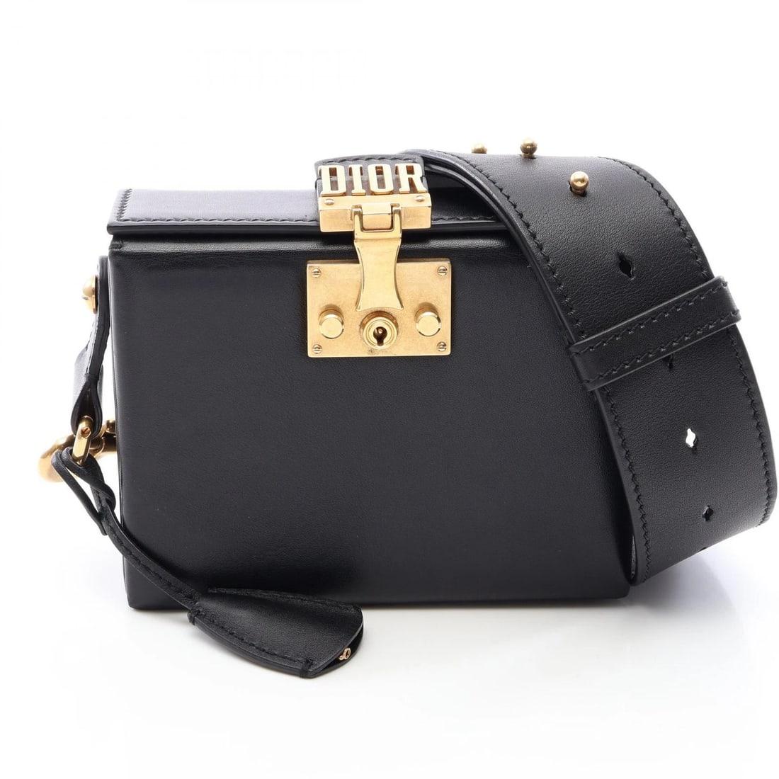 CHRISTIAN DIOR ADDICT SMALL BOX SHOULDER CROSSBODY BAG: Christian Dior Addict Small Box Shoulder crossbody Bag Brand: Dior Type/Style: Shoulder Bag Material: Exterior Material leather Color: Exterior Color Black?ish colors Size: H:13cm x W:16.5cm x D:5.5cm