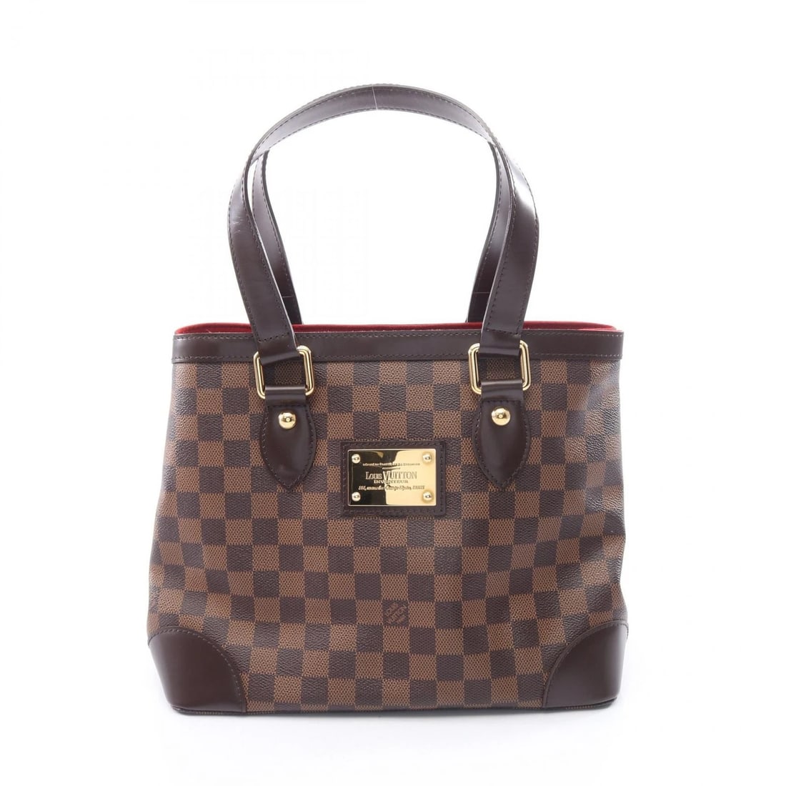 LOUIS VUITTON HAMPSTEAD PM TOTE SHOULDER HANDBAG: LOUIS VUITTON Hampstead PM Tote Shoulder Handbag Brand: LOUIS VUITTON Type/Style: Tote Bag Material: Exterior Material Damier and PVC coated canvas and leather Color: Exterior Color Ebene / Brown?ish 