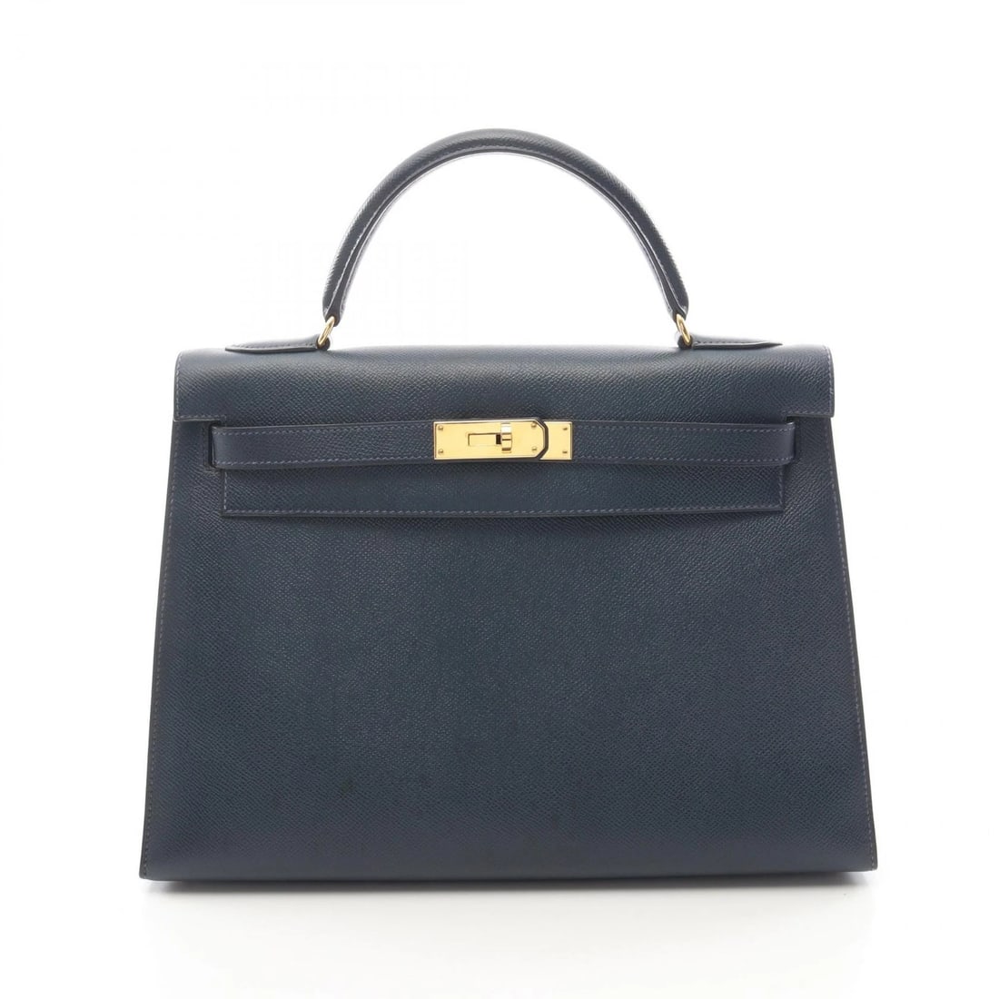 HERMES KELLY 32 SELLIER SHOULDER HANDBAG EPSOM LEATHER: HERMES Kelly 32 Sellier Shoulder Handbag Epsom leather Brand: HERMES Type/Style: Handbag Material: Exterior Material Epsom and leather and Epsom Color: Exterior Color Blue indigo / Navy?ish colors Siz