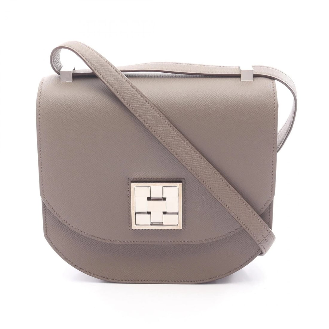 HERMES MOSAIC SHOULDER HAND BAG: HERMES Mosaic Shoulder hand Bag Brand: HERMES Type/Style: Shoulder Bag Material: Exterior Material Epsom and leather and Epsom Color: Exterior Color Etain / Beige?ish colors Size: (H:7.9" x W:8.3" x D