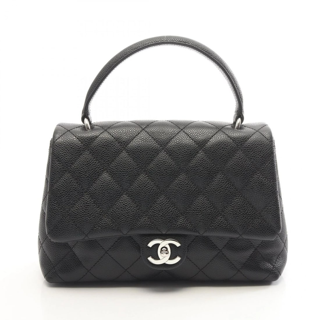 CHANEL MATELASSE HANDBAG GRAINED CALFSKIN LEATHER: CHANEL Matelasse Handbag Grained Calfskin leather Brand: CHANEL Type/Style: Handbag Material: Exterior Material Grained Calfskin leather Color: Exterior Color Black?ish colors Size: (H:7.5" x W:10.2" 