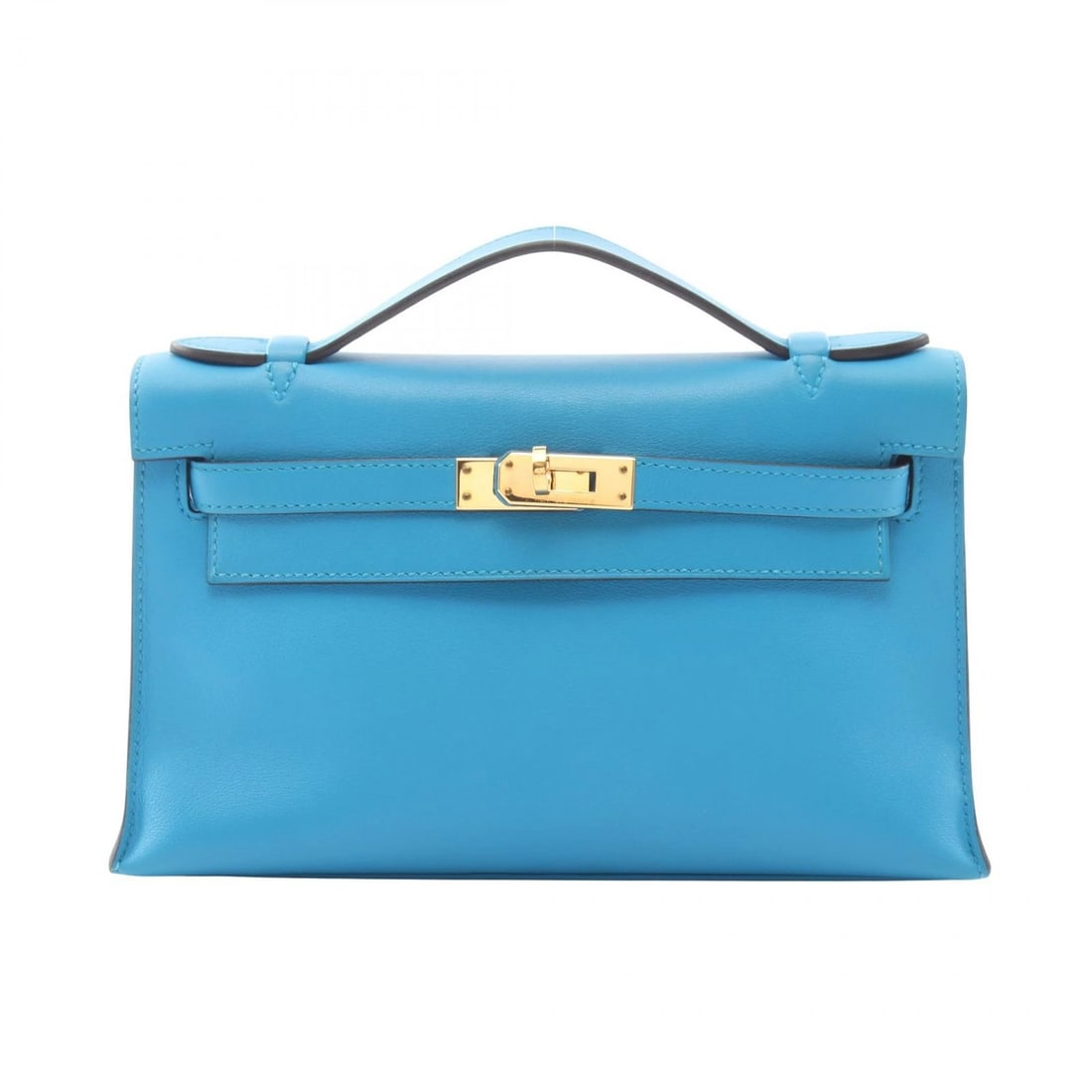 HERMES POCHETTE KELLY MINI HANDBAG X SWIFT LEATHER: HERMES Pochette Kelly Mini Handbag X Swift leather Brand: HERMES Type/Style: Handbag Material: Exterior Material Vaux Swift leather and leather and Vaux Swift leather Color: Exterior Color Blue frida 