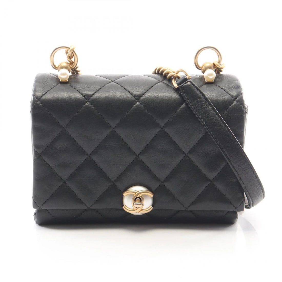 CHANEL MATELASSE CHAIN SHOULDER CROSSBODY BAG LAMBSKIN: CHANEL Matelasse chain Shoulder crossbody Bag Lambskin Brand: CHANEL Type/Style: Shoulder Bag Material: Exterior Material Lambskin (sheep leather) Color: Exterior Color Black?ish colors Size: (H:5.1" 