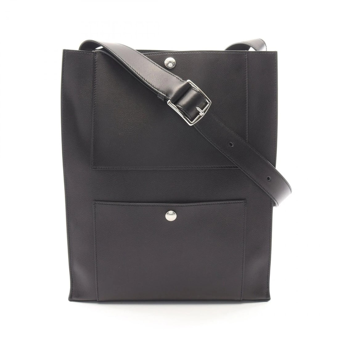 HERMES CAB'H SHOULDER CROSSBODY BAG EVERGRAIN LEATHER: HERMES Cab'H Shoulder Crossbody Bag Evergrain leather Brand: HERMES Type/Style: Shoulder Bag Material: Exterior Material leather and Evergrain Color: Exterior Color Black?ish colors Size: (H:13.0" x W