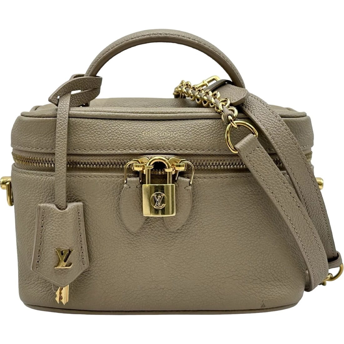 LOUIS VUITTON VANITY PM SHOULDER BAG: LOUIS VUITTON Vanity PM Shoulder Bag Brand: LOUIS VUITTON Type/Style: Shoulder Bag Material: Monogram ? An plant Color: beige Size: W7.5 x H5.1 x D4.3inch Accessories: None Accessories Not