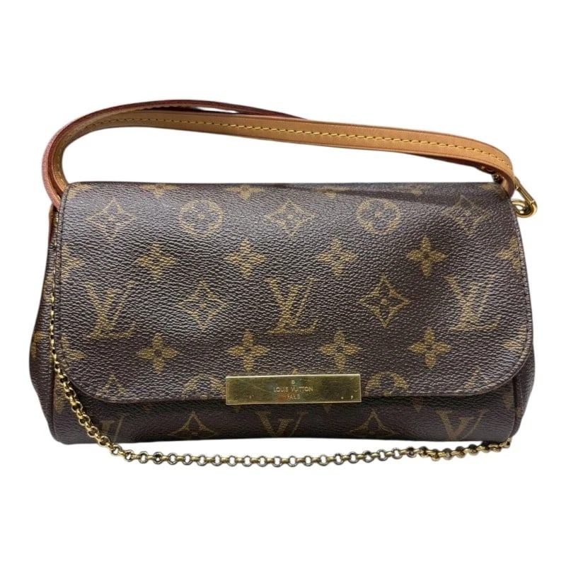 LOUIS VUITTON FAVORIT PM SHOULDER BAG: LOUIS VUITTON Favorit PM Shoulder Bag Brand: LOUIS VUITTON Type/Style: Shoulder Bag Material: Monogram Color: none Size: W8.3 x H4.9 x D2.0inch Accessories: None Accessories Notice: When p
