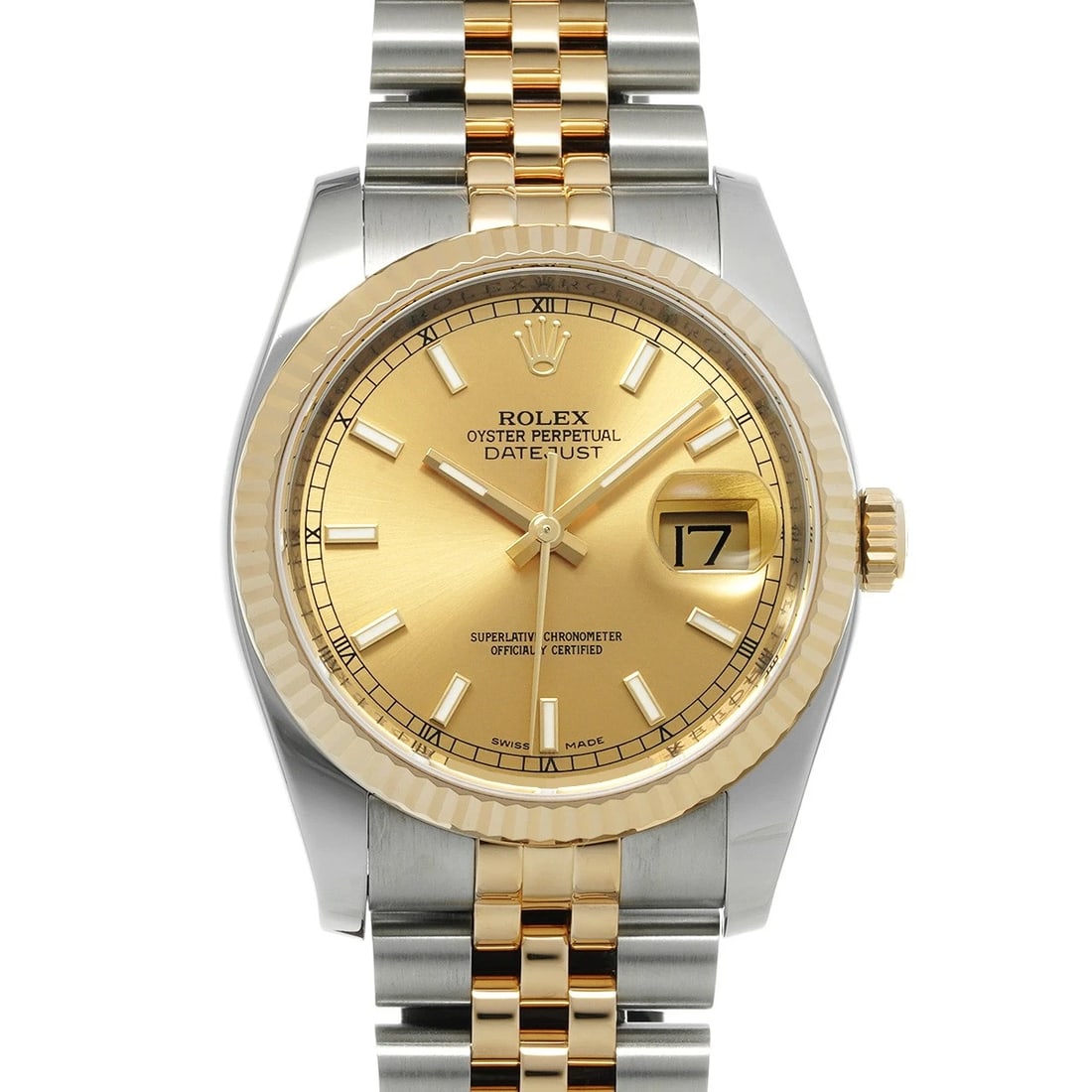 ROLEX DATEJUST CHAMPAGNE WATCH (1 of 4)