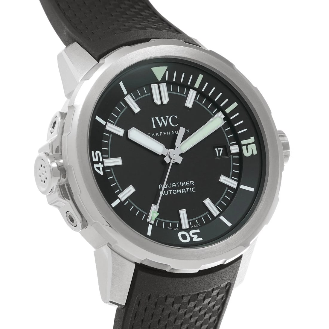 IWC AQUATIMER AUTOMATIC BLACK WATCH - 3