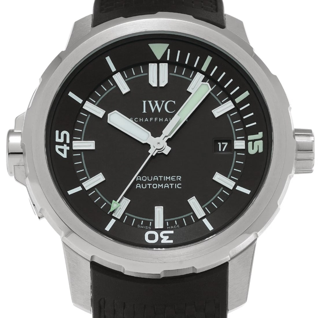 IWC AQUATIMER AUTOMATIC BLACK WATCH - 4