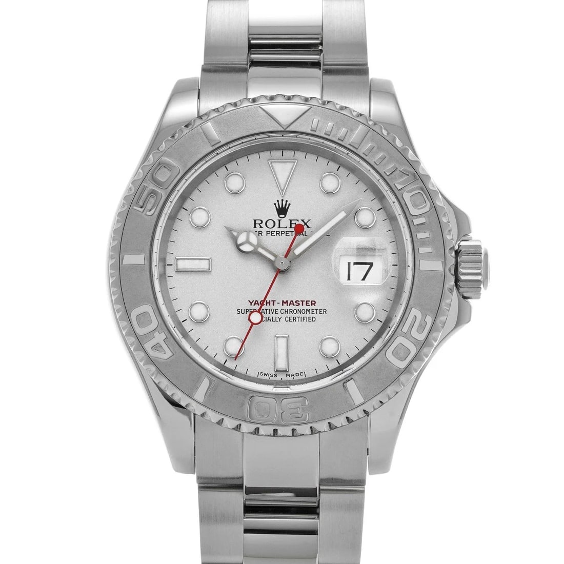 ROLEX YACHTMASTER GRAY WATCH: ROLEX YachtMaster gray Watch Brand: ROLEX Type/Style: Wristwatch Material: Band Material Stainless steel, Case Material Stainless steel Color: Dial Color gray Size: ?Case? H/About 40mm W/About 40mm D/