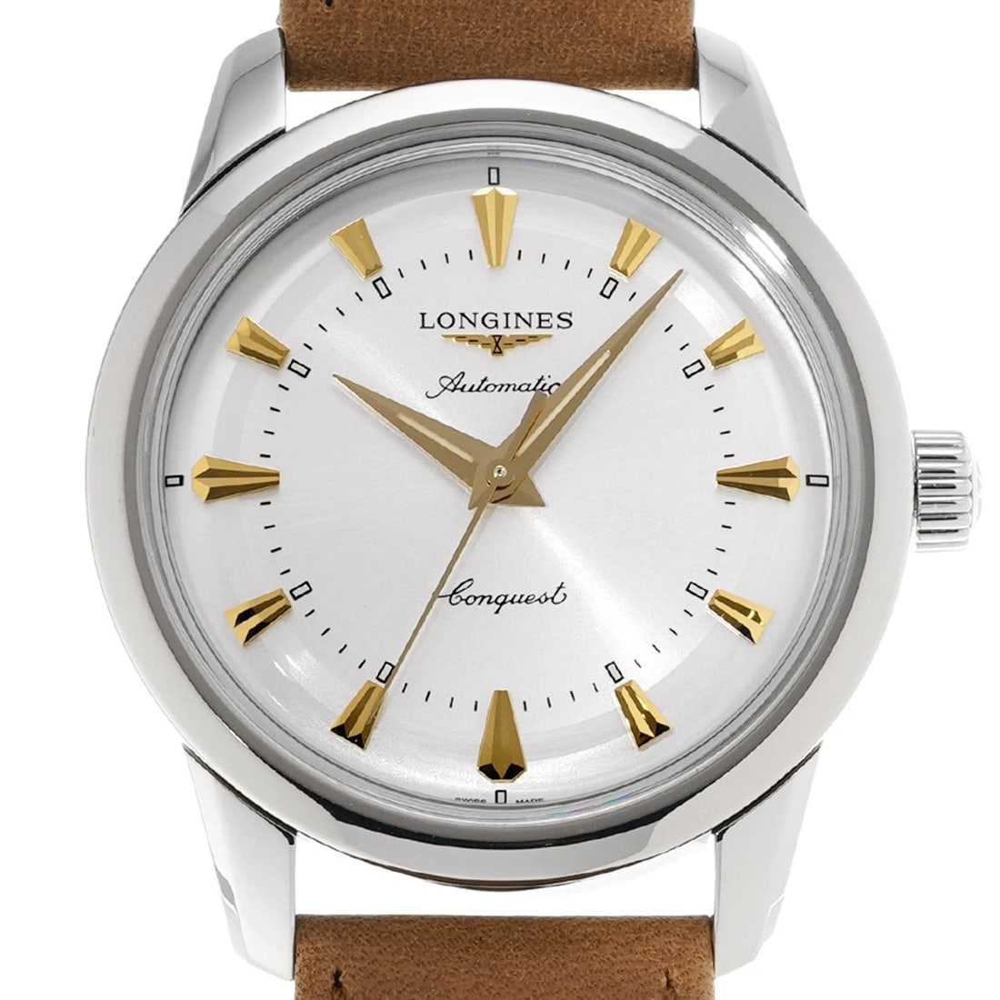 LONGINES CONQUEST HERITAGE SILVER WATCH - 4