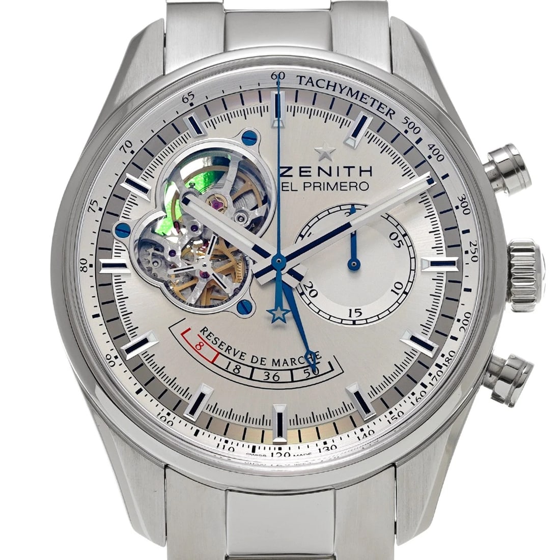 ZENITH CHRONOMASTER SILVER WATCH - 4
