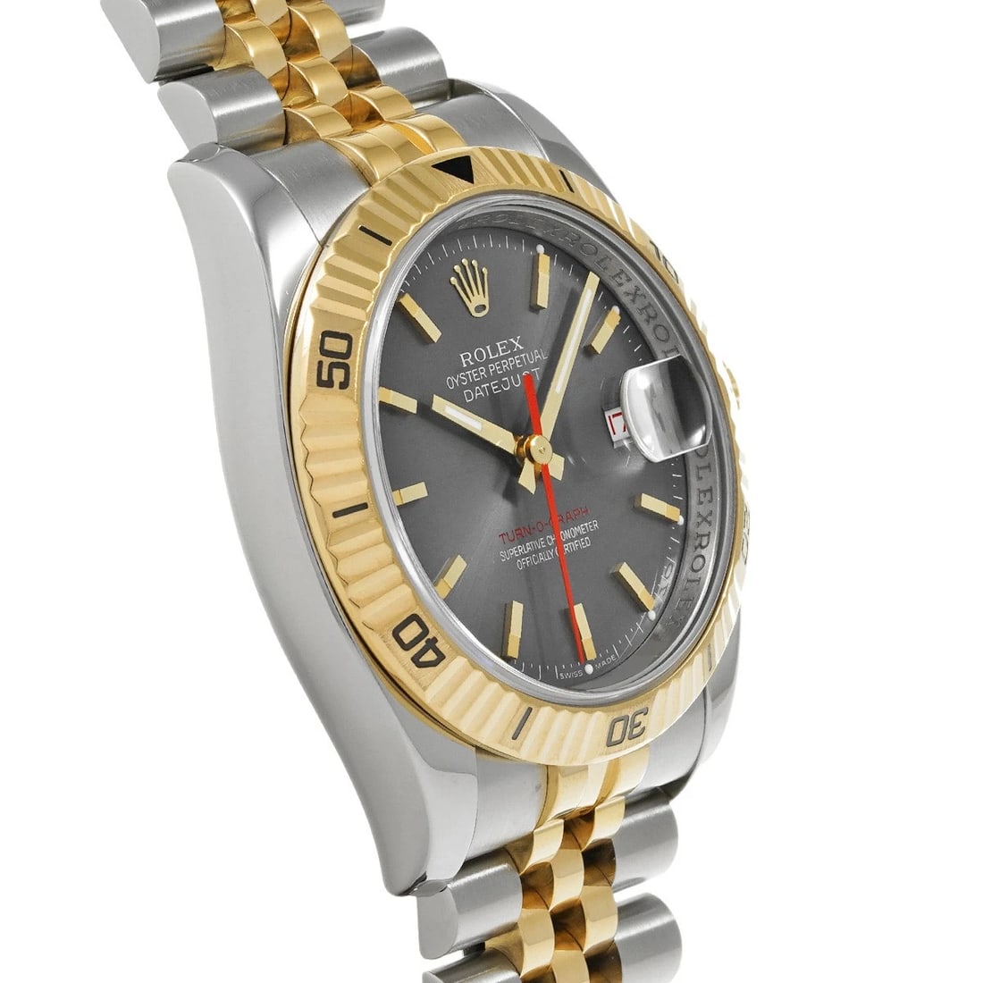 ROLEX DATEJUST GRAY WATCH - 3
