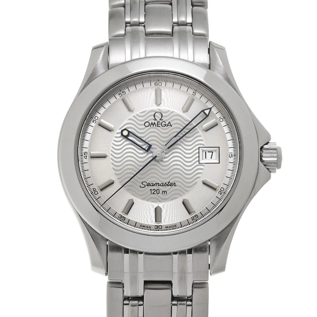 OMEGA SEAMASTER SILVER WATCH: OMEGA Seamaster Silver Watch Brand: OMEGA Type/Style: Wristwatch Material: Band Material Stainless steel, Case Material Stainless steel Color: Dial Color Silver Size: ?Case? H/About 36.25mm W/About 36