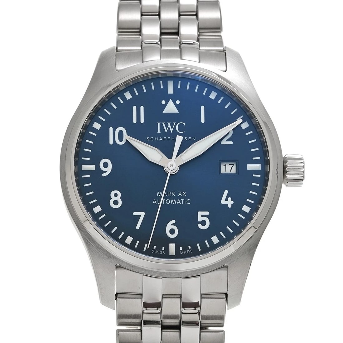 IWC PILOT'S WATCH BLUE WATCH: IWC Pilot's Watch blue Watch Brand: IWC Type/Style: Wristwatch Material: Band Material Stainless steel, Case Material Stainless steel Color: Dial Color blue Size: ?Case? H/About 40mm W/About 40mm D/Ab