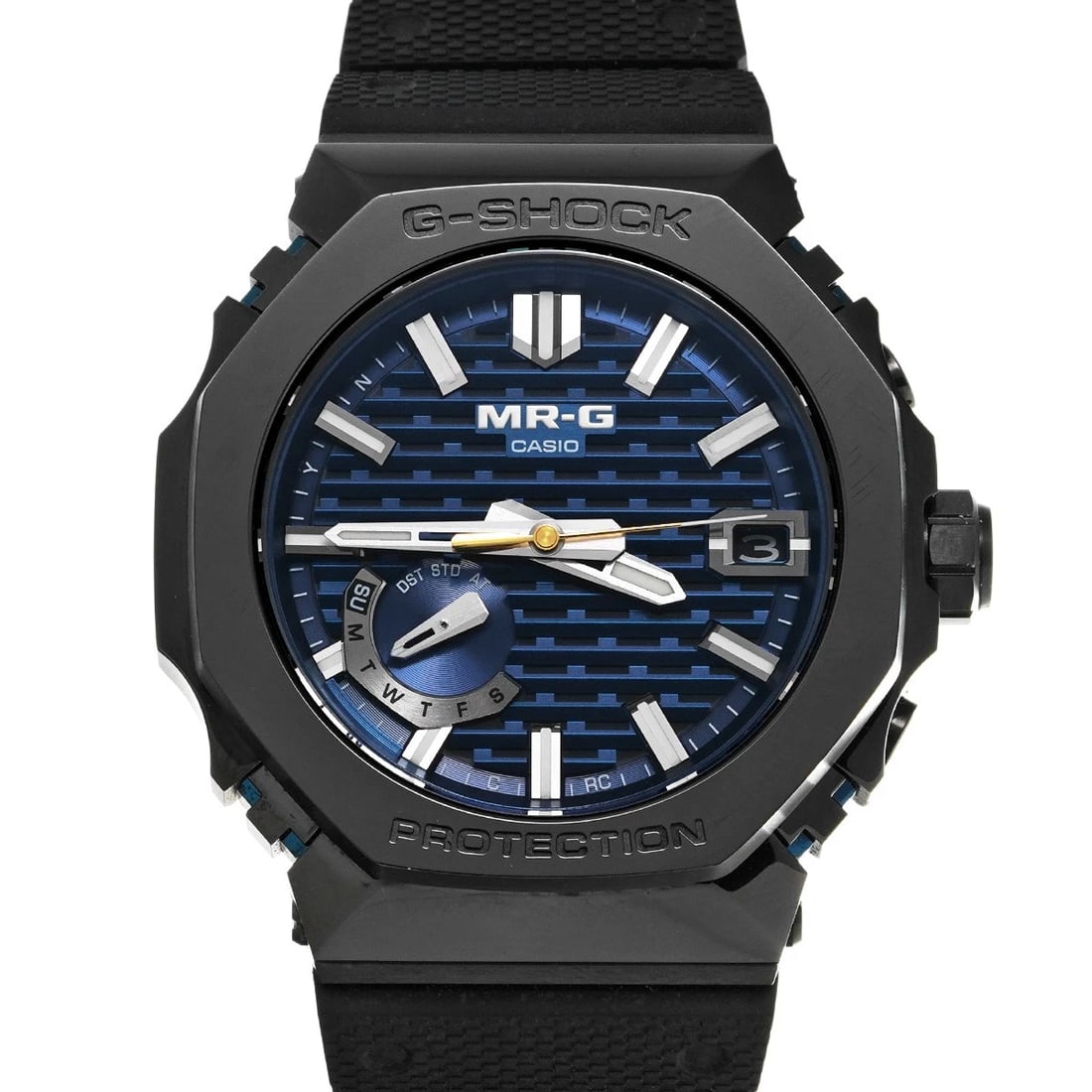 CASIO BLUE TITANIUM WATCH: CASIO blue titanium Watch Brand: CASIO Type/Style: Wristwatch Material: Band Material rubber, Case Material titanium Color: Dial Color blue Size: ?Case? H/About 49.5mm W/About 44.4mm D/About 13.6mm Ci