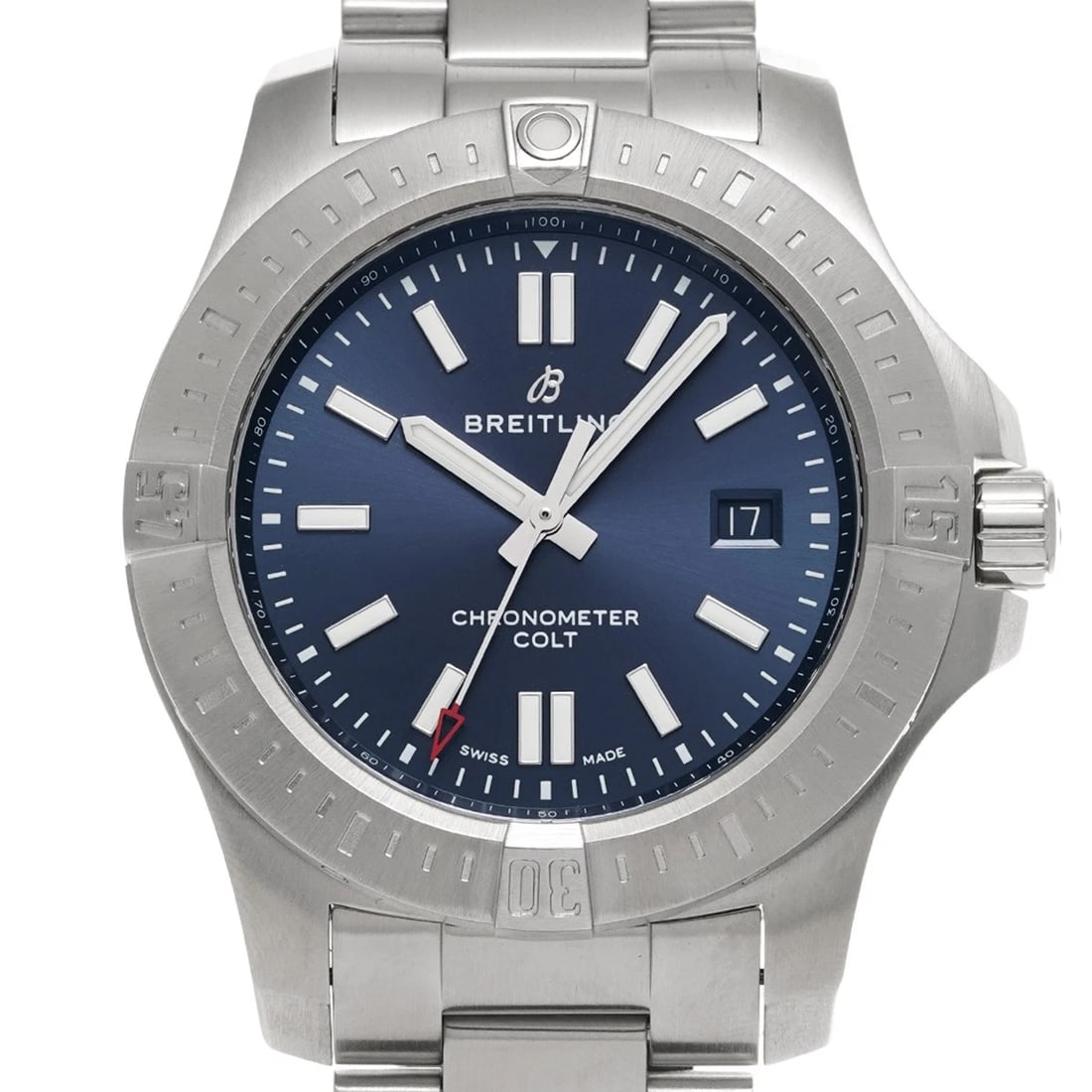 BREITLING AUTOMATIC BLUE WATCH - 4