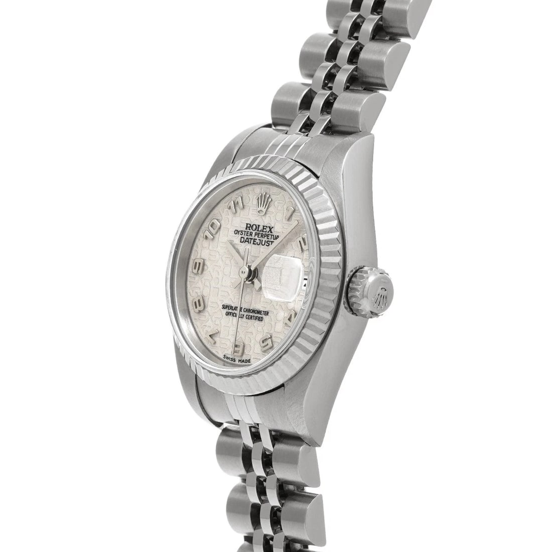 ROLEX DATEJUST SILVER COMPUTER WATCH - 2