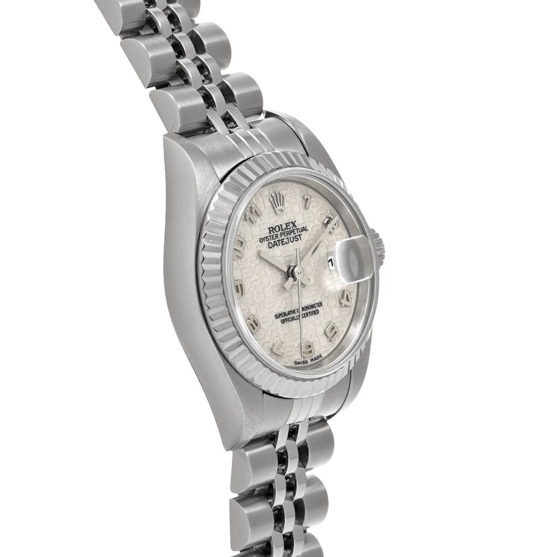 ROLEX DATEJUST SILVER COMPUTER WATCH - 3