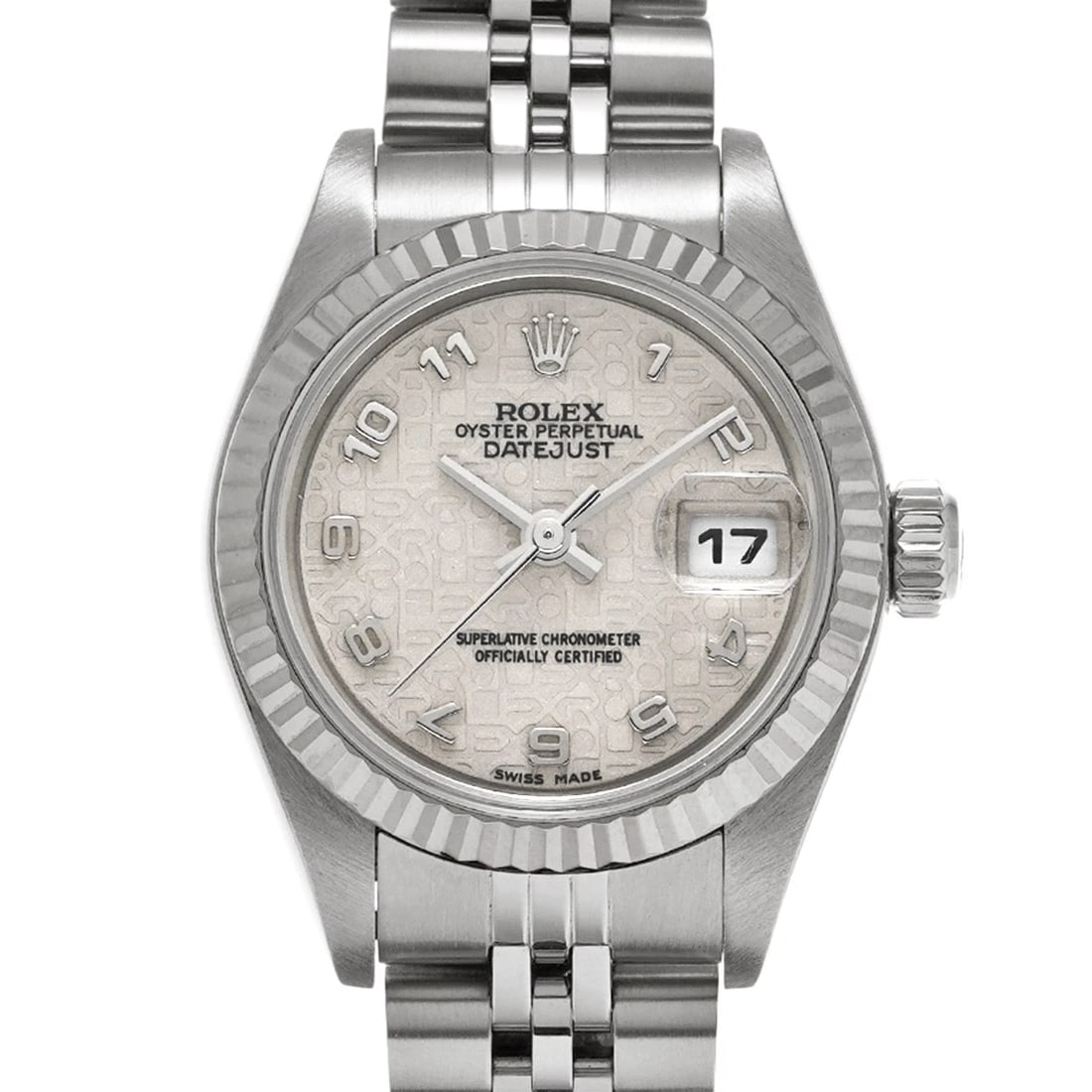 ROLEX DATEJUST SILVER COMPUTER WATCH - 4
