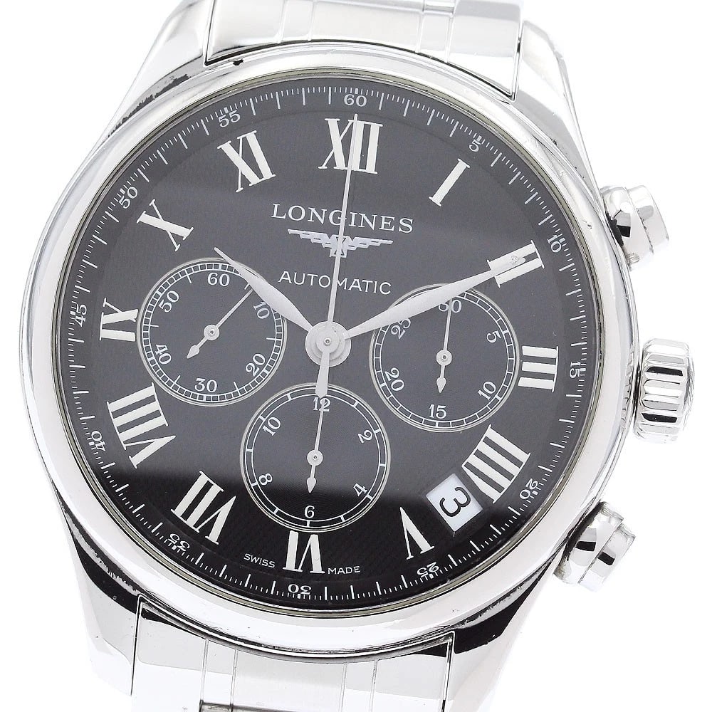 LONGINES MASTER COLLECTION CHRONOGRAPH AUTOMATIC WATCH: LONGINES Master Collection Chronograph Automatic Watch Brand: LONGINES Type/Style: Wristwatch Material: Band Material Stainless Steel, Case Material Stainless Steel Color: Band Color Silver, Case Colo