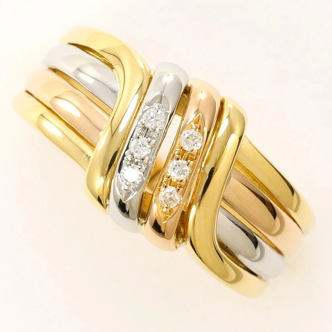 PT900 PLATINUM K18 RING DIAMOND: PT900 Platinum K18 Ring Diamond Brand: No Brand Type/Style: Ring Material: PT900 Platinum K18, Main Stone/Creation Diamond Color: Silver Size: US7 Accessories: None Accessories Notice: Whe