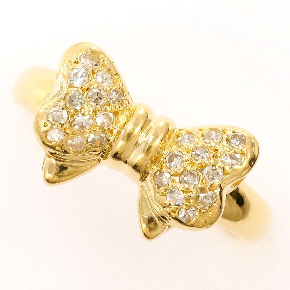 K18 18K GOLD RING DIAMOND: K18 18k gold Ring Diamond Brand: No Brand Type/Style: Ring Material: 18k gold, Main Stone/Creation Diamond Color: Gold Size: US 6 3/4 Accessories: None Accessories Notice: When purchasing pre-owned