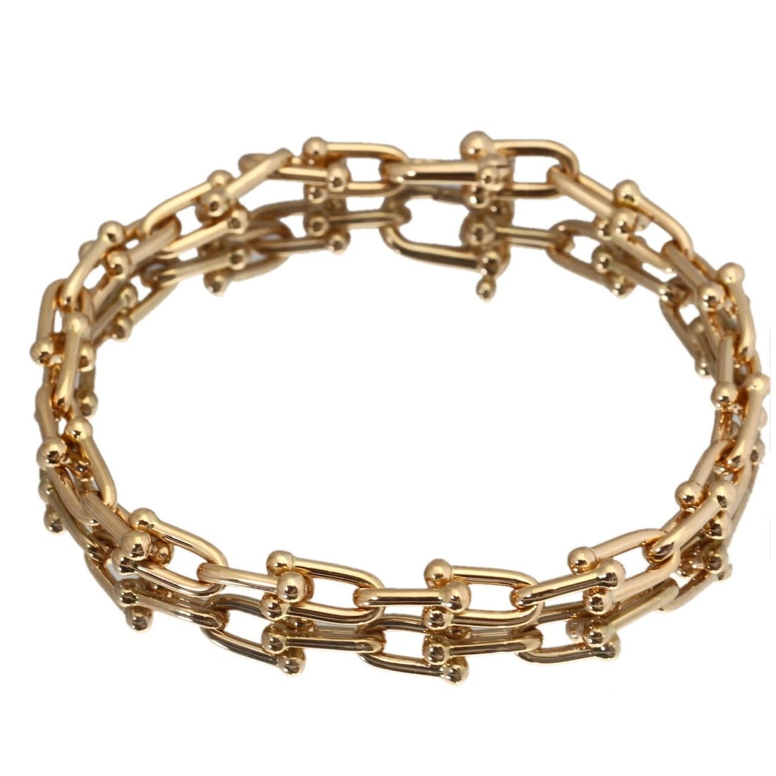 TIFFANY & CO SMALL LINK BRACELET: Tiffany & Co Small Link Bracelet Brand: Tiffany & Co. Type/Style: Bracelet Material: 18K Rose Gold Color: RG Size: Size: Approx. 20.0 cm / Wrist 17.5?18.5 cm (adjustable) Accessories: None