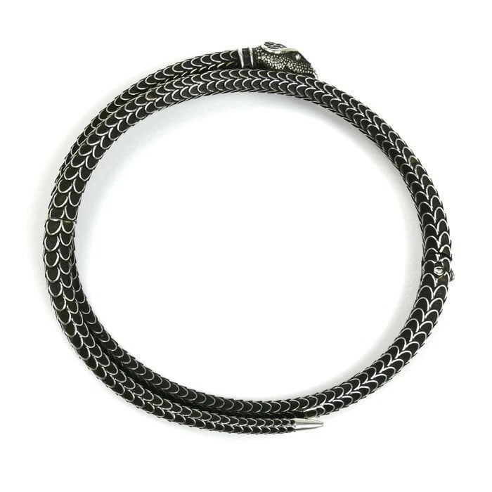 GUCCI SNAKE BANGLE BRACELET - 3